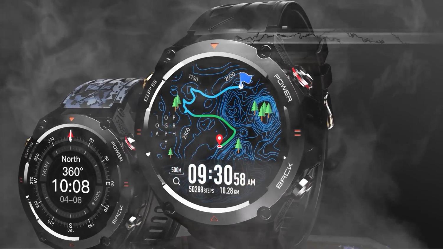 Smartwatch COLMI V75 GPS 1.45" con brújula y batería 650 mAh