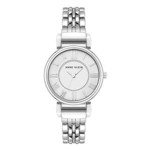 Reloj Anne Klein AK/2159SVSV para mujer, acero inoxidable plateado, brazalete metálico
